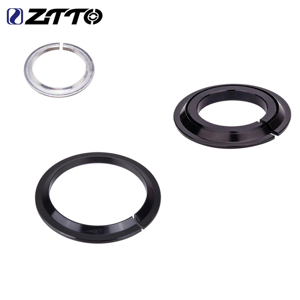 ZTTO 1.5inch Bike Headset Washer Bicycle 1 1/8 Headset Base Spacer Crown Race 28.6mm 39.8mm Tapered Fork Straight Fork 45 degree