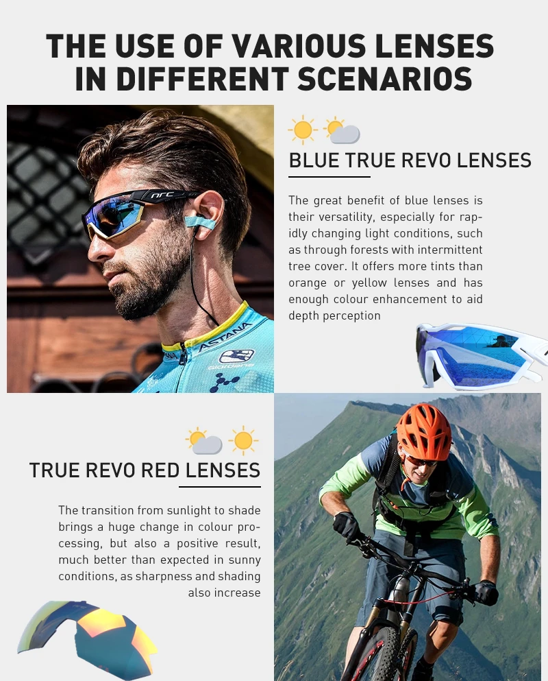 NRC Brand X2 P-Ride Cycling Glasses Man Mountain Bike Bicycle Sport Cycling Sunglasses MTB Cycling Eyewear Woman