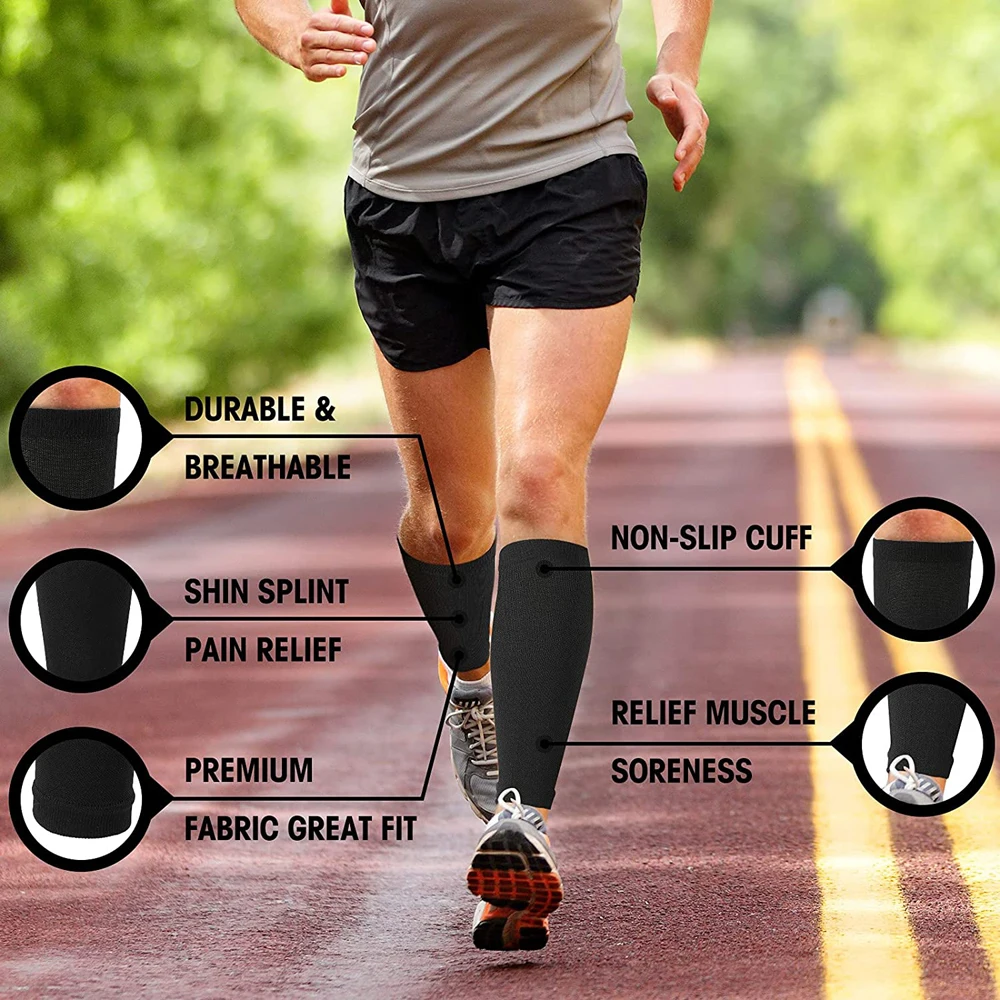 Medical Calf Compression Sleeve 30-40mmhg Men Women Footless Calves Compression Sleeves Varicose Veins