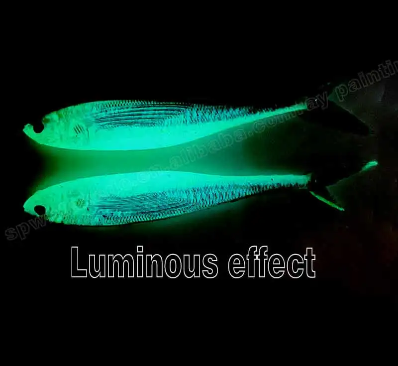 TAKEDO 3D Live Fish Painting Lure 12.5CM 16CM 19CM 34G Luminous Soft Fishing Bait Scissor Tail Fish For Tuna Bass Sea Fishing