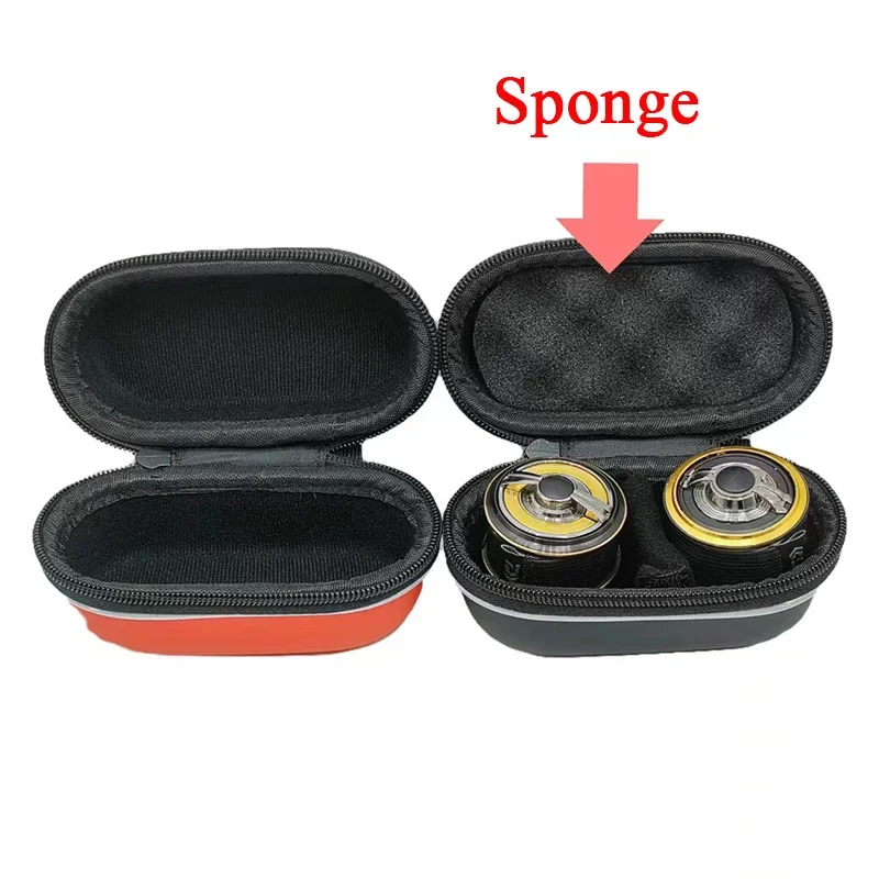 Gamakatsu Fishing Reel Bag Protective Cover Waterproof EVA Spinning Fishing Reel Protective Case Fishing Tackle Storage Case