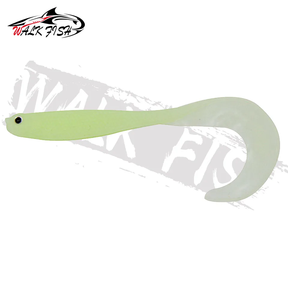 WALK FISH 4PCS Jigging Wobblers Fishing Lure 12.5cm 5.5g Shad T-tail Soft Bait Artificial Silicone Lures Bass Pike Fishing