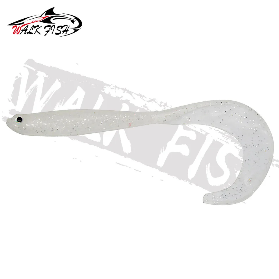 WALK FISH 4PCS Jigging Wobblers Fishing Lure 12.5cm 5.5g Shad T-tail Soft Bait Artificial Silicone Lures Bass Pike Fishing