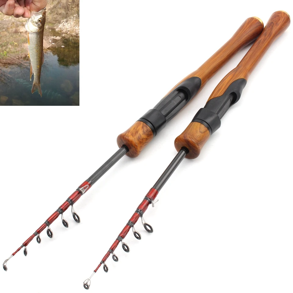 168cm 185cm Ultra light ul power Telescopic Fishing Rod Spinning Rod Lure Weight 1-5g Children beginners Catch small fish pole