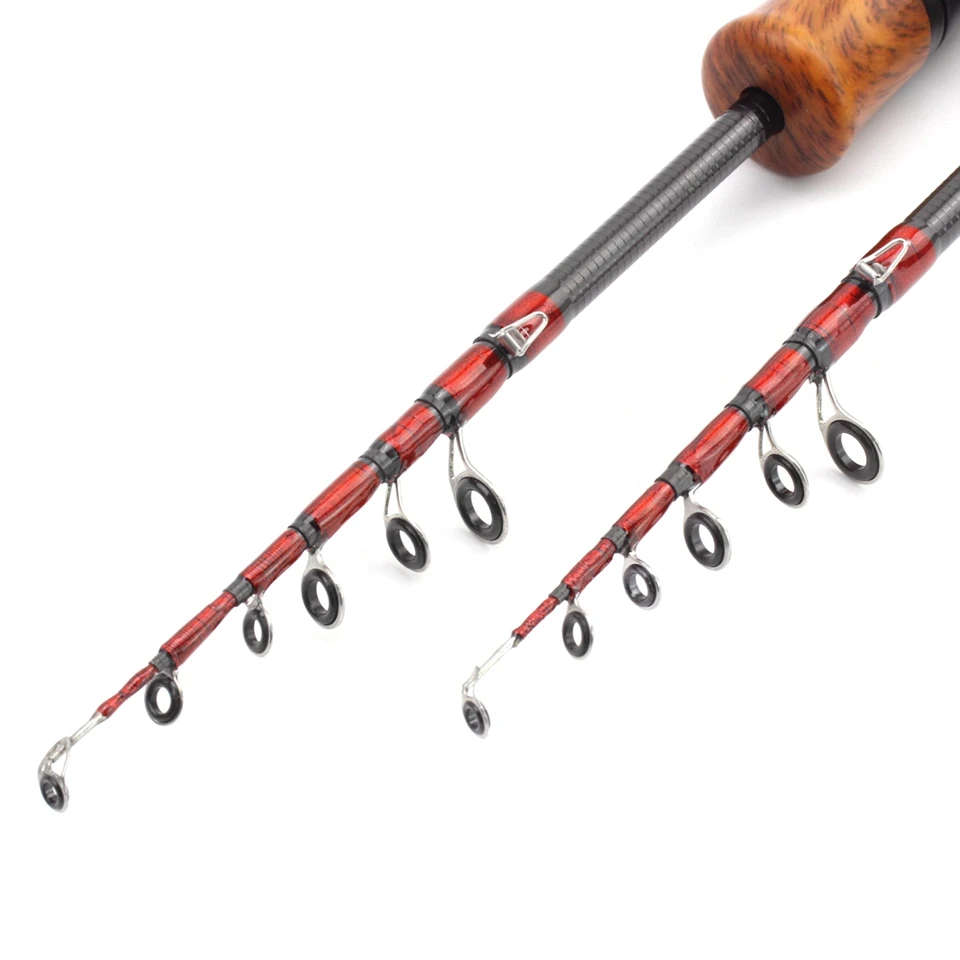 168cm 185cm Ultra light ul power Telescopic Fishing Rod Spinning Rod Lure Weight 1-5g Children beginners Catch small fish pole