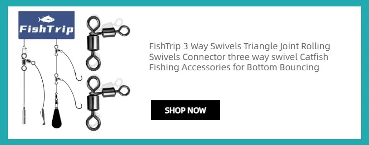 FishTrip Crosslock Snap Ball Bearing Swivels Stainless Steel Black Nickel 20~100Pack Interlock Snap Fishing Connector