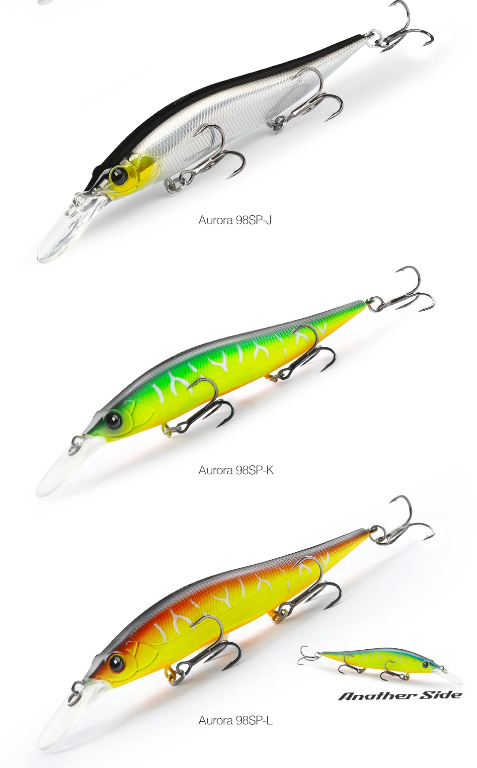 TSURINOYA 98SP Suspending Minnow Fishing Lure AURORA 98mm 10g Max 2.2m  Long Casting Bass Pike Jerkbait Hard Bait
