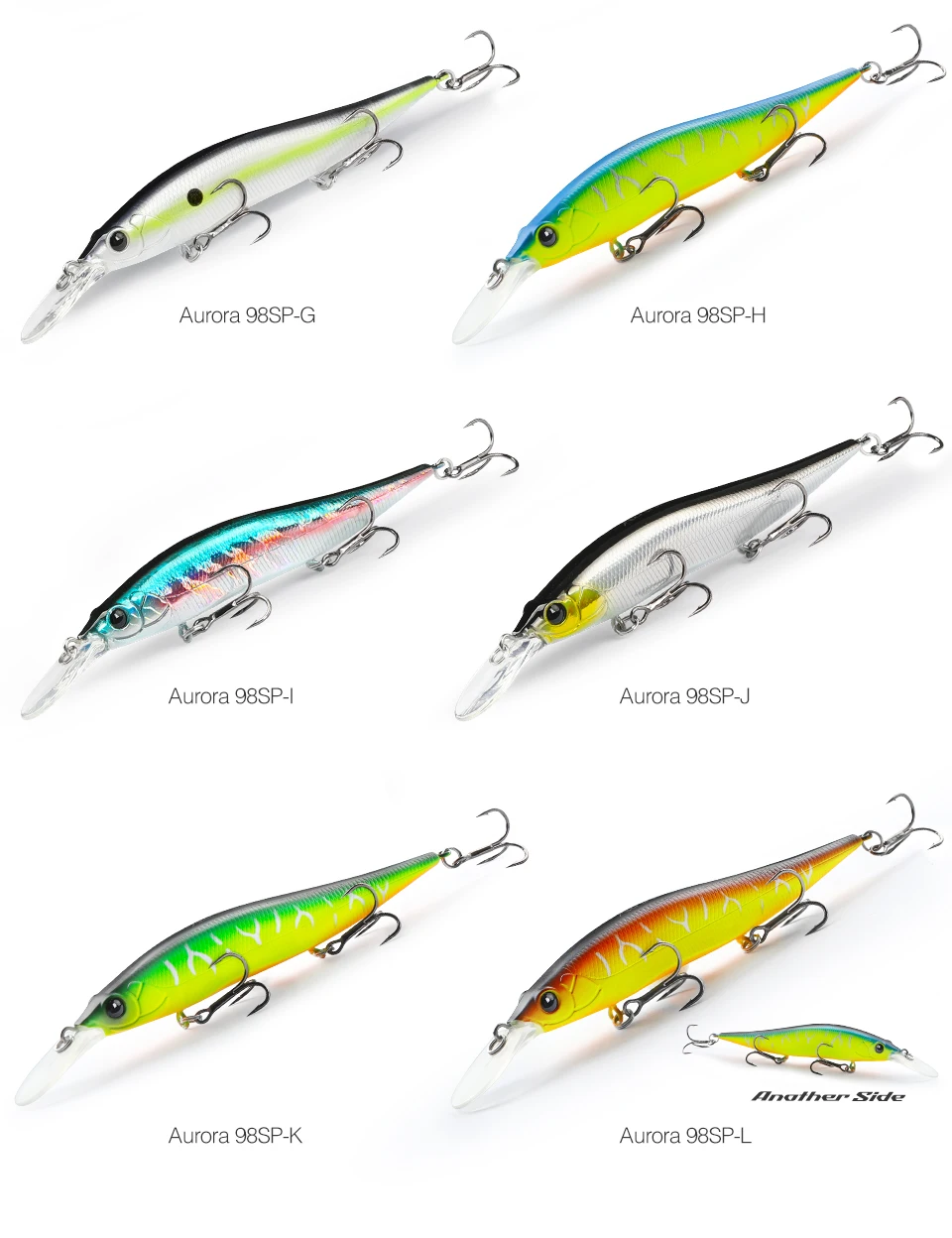 TSURINOYA 98SP Suspending Minnow Fishing Lure AURORA 98mm 10g Max 2.2m  Long Casting Bass Pike Jerkbait Hard Bait