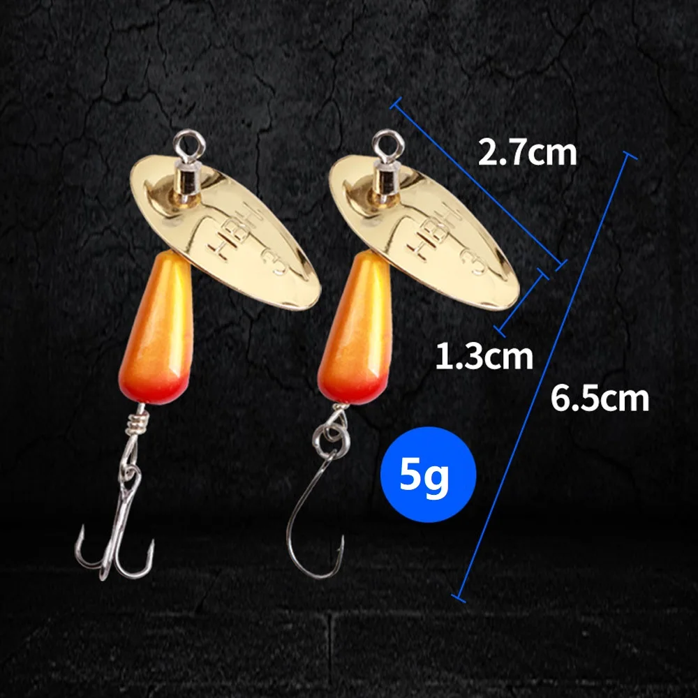 MAGBLUE 1pcs Rotating Spinner Fishing Lure Spoon Sequins metal baits Wobblers Bass Pesca Hand shaker Makou Bass Fishing Tackle