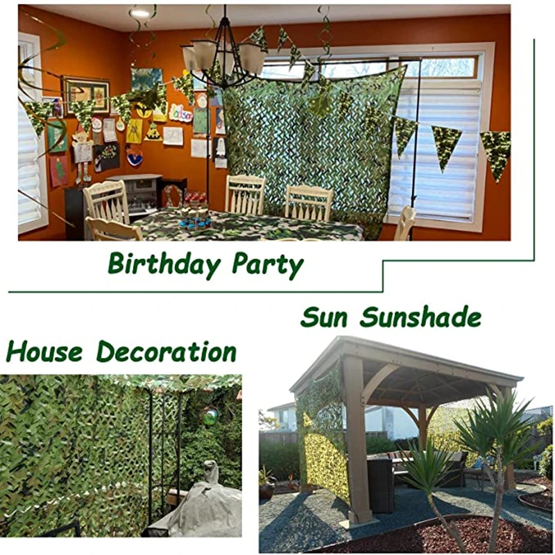 Woodland sunscreen camouflage net suitable for camping military hunting CS shooting rack party supplies decoration