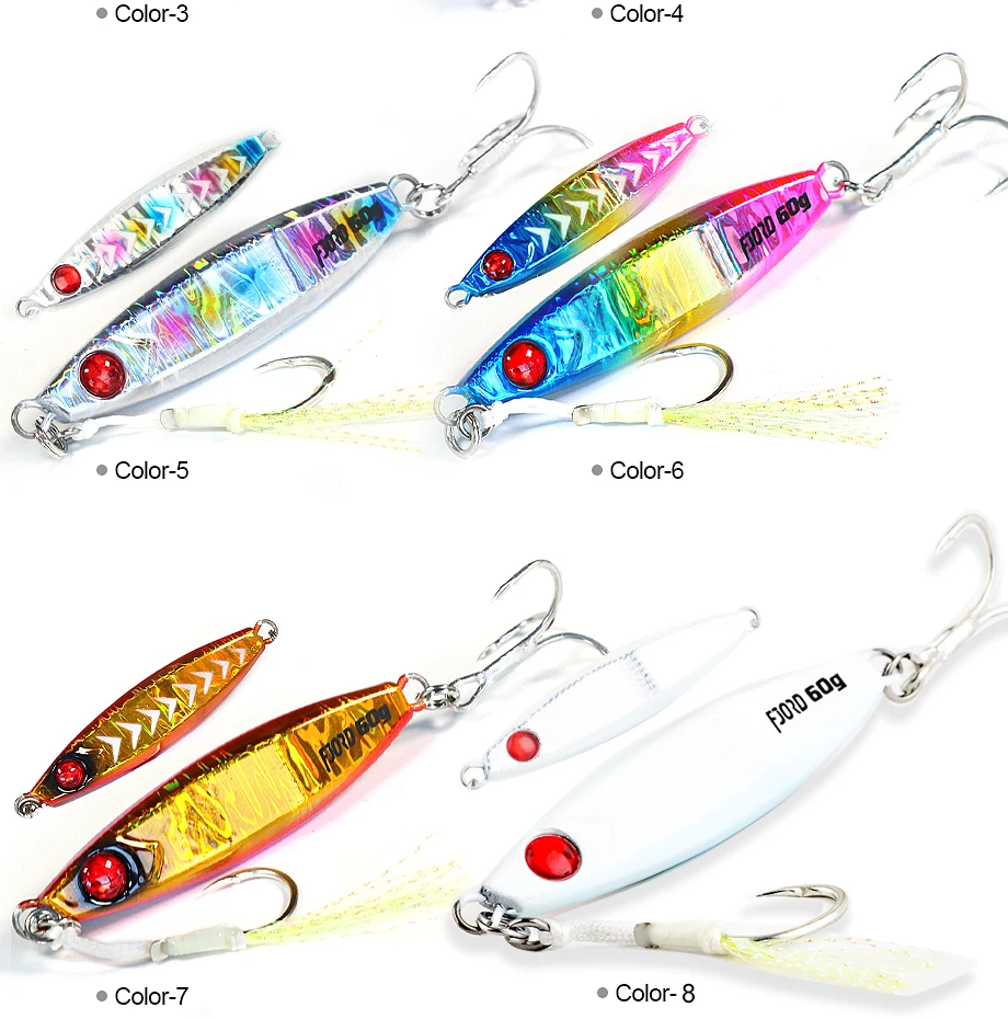 FJORD Rattle Metal Jig Fishing Lure 40g 60g 80g Night Light Jigging Shore Casting Swimbait New 2023 Sea Saltwater Fishing Tackle