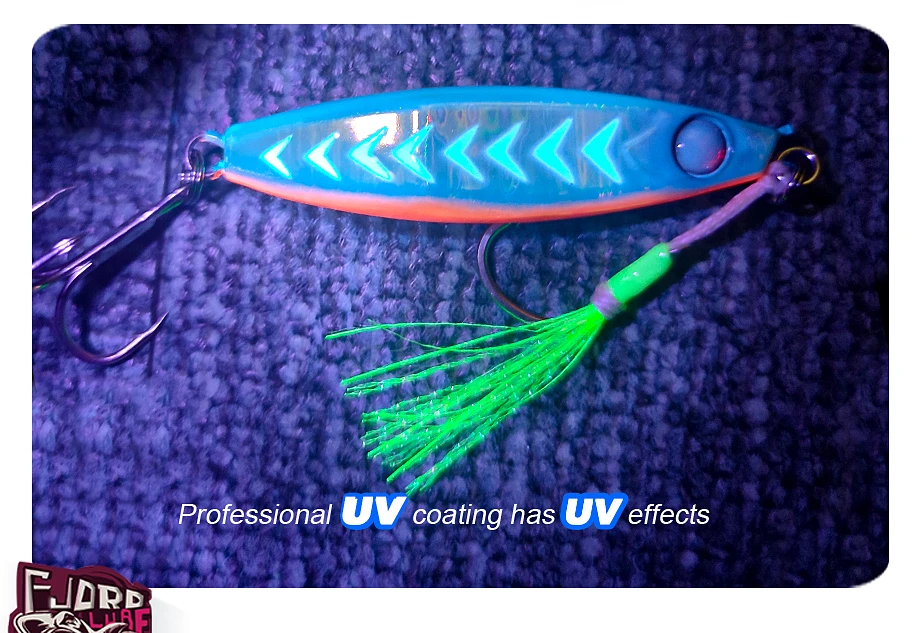 FJORD Rattle Metal Jig Fishing Lure 40g 60g 80g Night Light Jigging Shore Casting Swimbait New 2023 Sea Saltwater Fishing Tackle