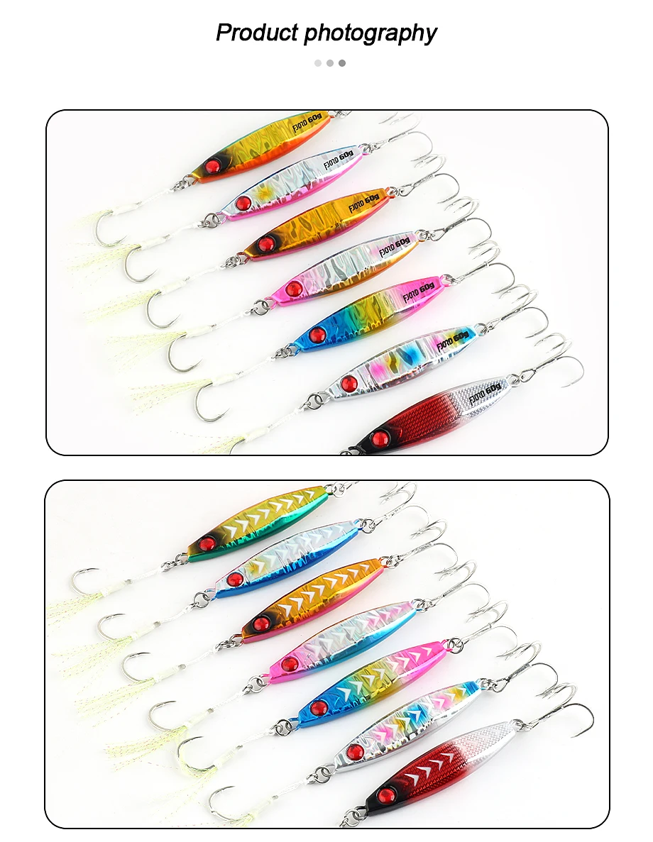 FJORD Rattle Metal Jig Fishing Lure 40g 60g 80g Night Light Jigging Shore Casting Swimbait New 2023 Sea Saltwater Fishing Tackle