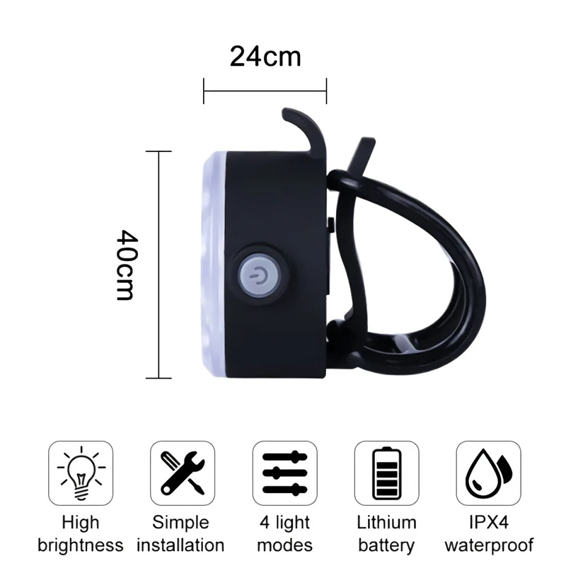 BUCKLOS Bike Lighting Front/Rear/Set Lights Bicycle Lamp Led Cycling Light Bike Lighting for Bicycle MTB Front Taillight Lantern