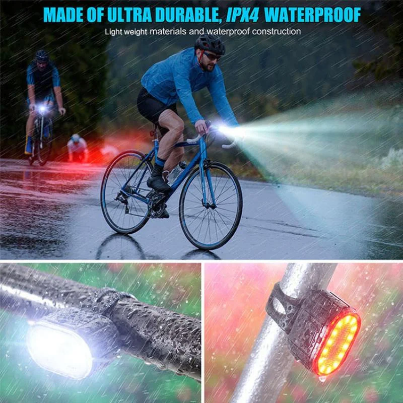 BUCKLOS Bike Lighting Front/Rear/Set Lights Bicycle Lamp Led Cycling Light Bike Lighting for Bicycle MTB Front Taillight Lantern