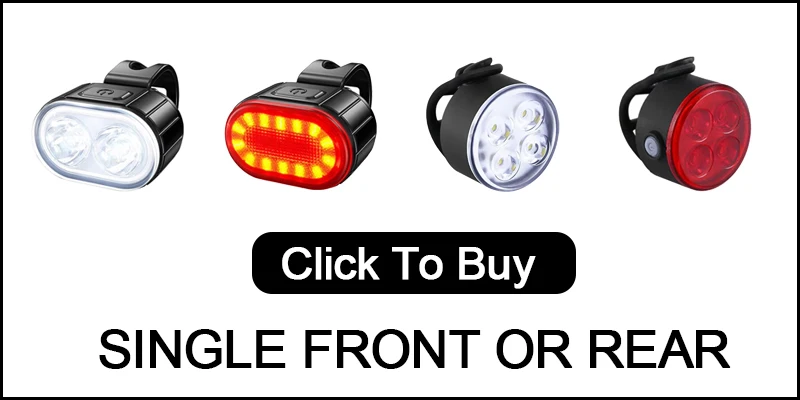 BUCKLOS Bike Lighting Front/Rear/Set Lights Bicycle Lamp Led Cycling Light Bike Lighting for Bicycle MTB Front Taillight Lantern