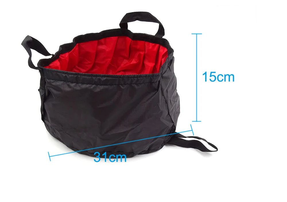 8.5L Collapsible Wash Basin Foot Washbasin Travel Fishing Hiking Outdoor Camping Protable Folding Bucket Water Container