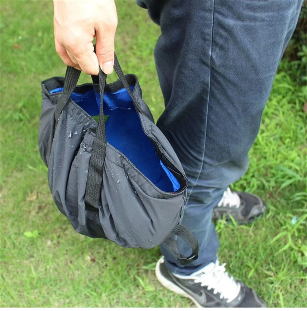 8.5L Collapsible Wash Basin Foot Washbasin Travel Fishing Hiking Outdoor Camping Protable Folding Bucket Water Container
