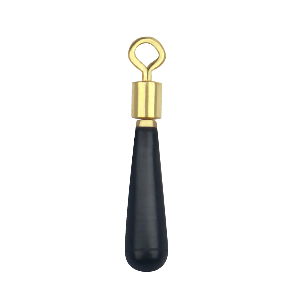 DNDYUJU 50X Fishing Gear Block Rotation Drift Fishing Floats Accessory Bobber Copper Rubber Tools Fish Float Fishing Float Base