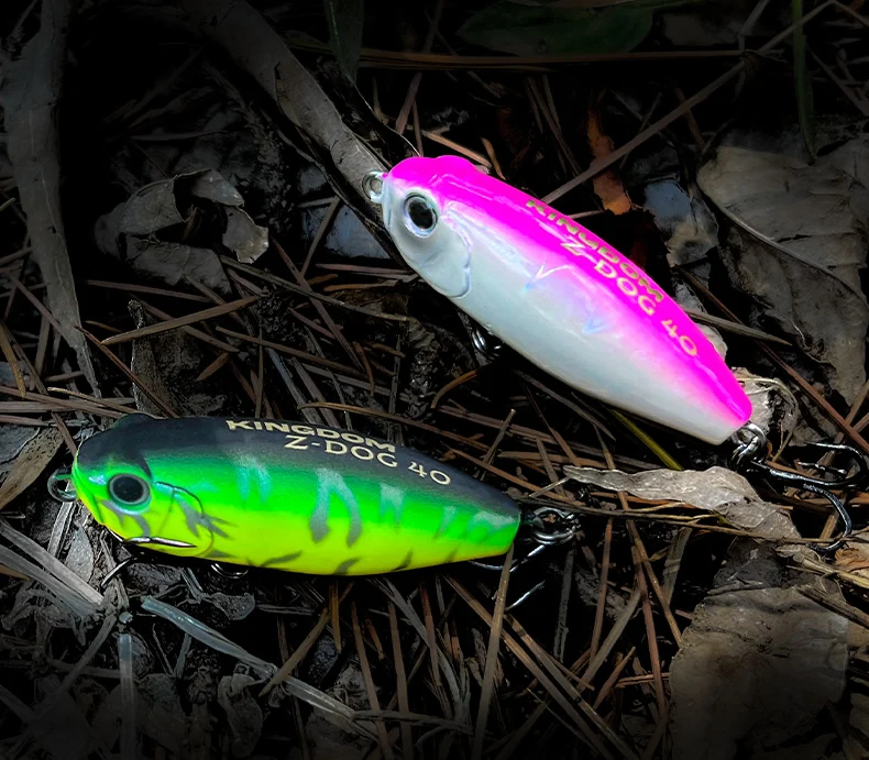 Kingdom Z-Dog Floating Pencil Fishing Lures 40mm 3.2g Stickbait Topwater Surface Walk The Dog Hard Baits Wobblers For Bass Pike