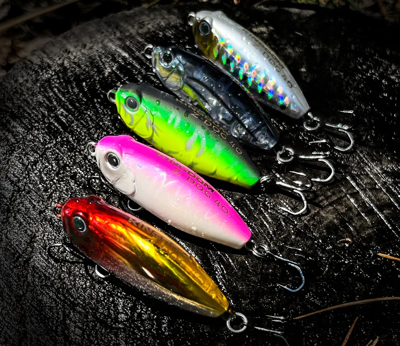 Kingdom Z-Dog Floating Pencil Fishing Lures 40mm 3.2g Stickbait Topwater Surface Walk The Dog Hard Baits Wobblers For Bass Pike