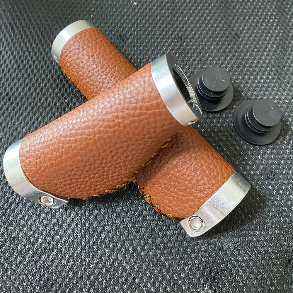Road Bike Handlebar Cover Super Light Dead Bike Grip Lychee Grain Leather Anti-slip Shockproof Road Bike Grip Accessories
