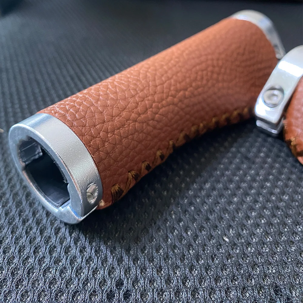 Road Bike Handlebar Cover Super Light Dead Bike Grip Lychee Grain Leather Anti-slip Shockproof Road Bike Grip Accessories