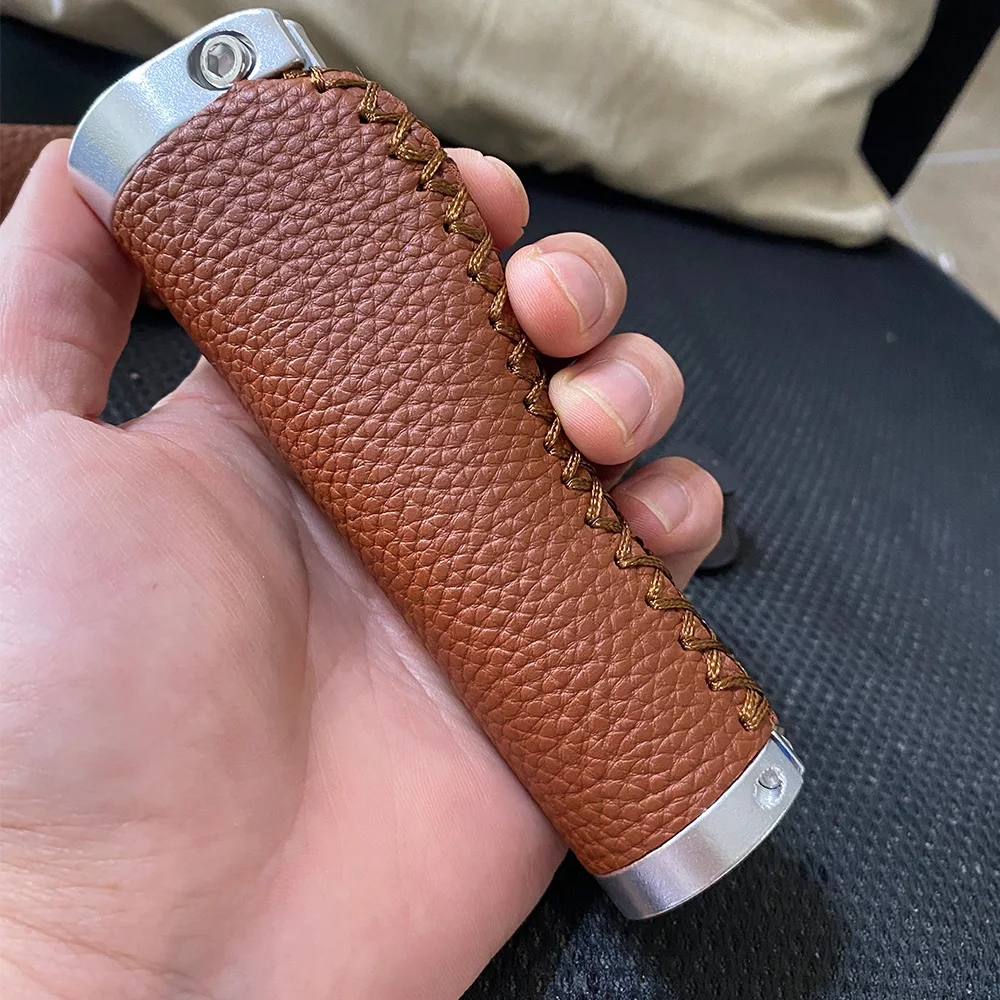 Road Bike Handlebar Cover Super Light Dead Bike Grip Lychee Grain Leather Anti-slip Shockproof Road Bike Grip Accessories