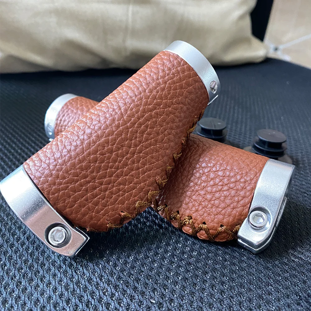 Road Bike Handlebar Cover Super Light Dead Bike Grip Lychee Grain Leather Anti-slip Shockproof Road Bike Grip Accessories