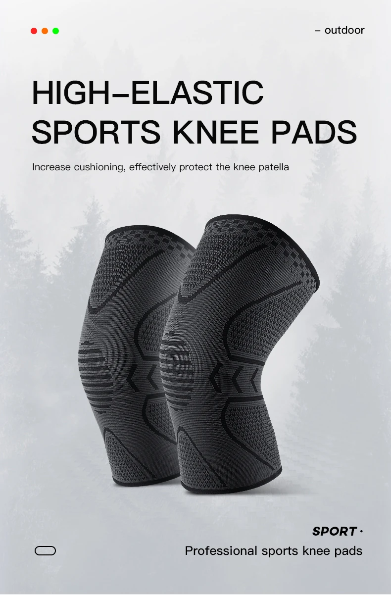 1piece Fitness Running Cycling Knee Braces Elastic Nylon Knee Brace For Sports Compression Knee Pad Sleeve Basketball Volleyball