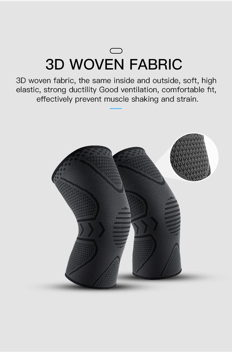 1piece Fitness Running Cycling Knee Braces Elastic Nylon Knee Brace For Sports Compression Knee Pad Sleeve Basketball Volleyball