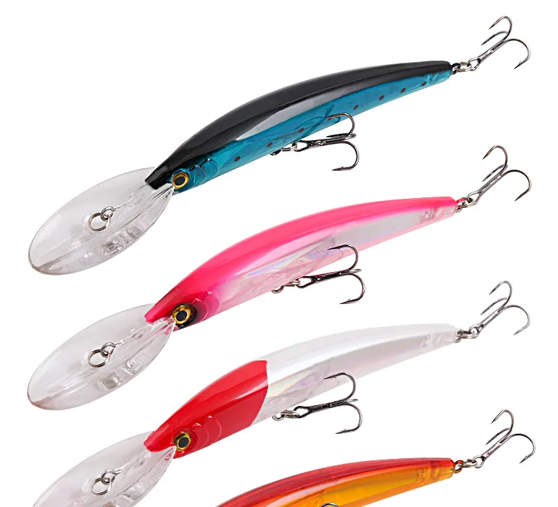 Big Minnow 17cm 23g Wobblers Fishing Lures Deep Diving Artificial Hard Bait Trolling Boat Sea Fish Bass Pike Lure Accessories