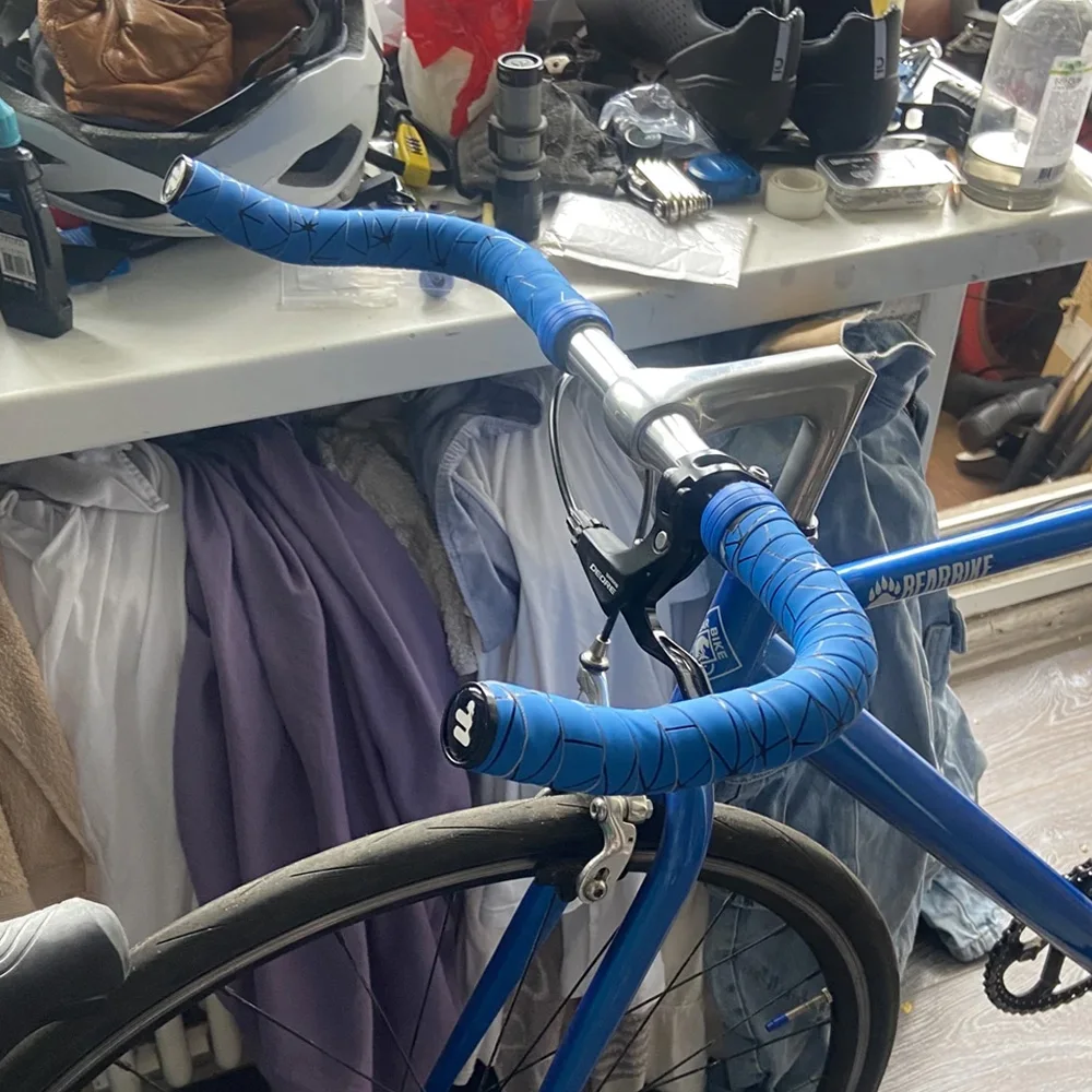 Bike Handlebar Rest Bend Bar Aluminum Alloy 22.2 *25.4*420mm Single Speed Bike Track Fixed Gear Road Bicycle bullhorn Handlebar