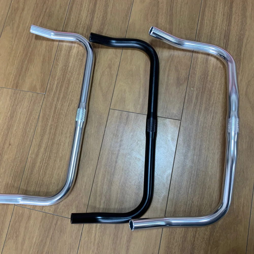 Bike Handlebar Rest Bend Bar Aluminum Alloy 22.2 *25.4*420mm Single Speed Bike Track Fixed Gear Road Bicycle bullhorn Handlebar