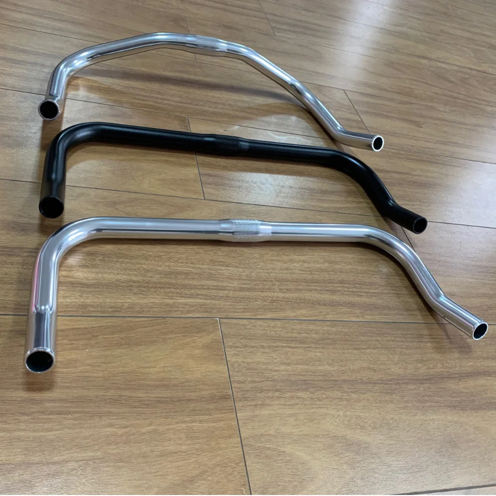Bike Handlebar Rest Bend Bar Aluminum Alloy 22.2 *25.4*420mm Single Speed Bike Track Fixed Gear Road Bicycle bullhorn Handlebar