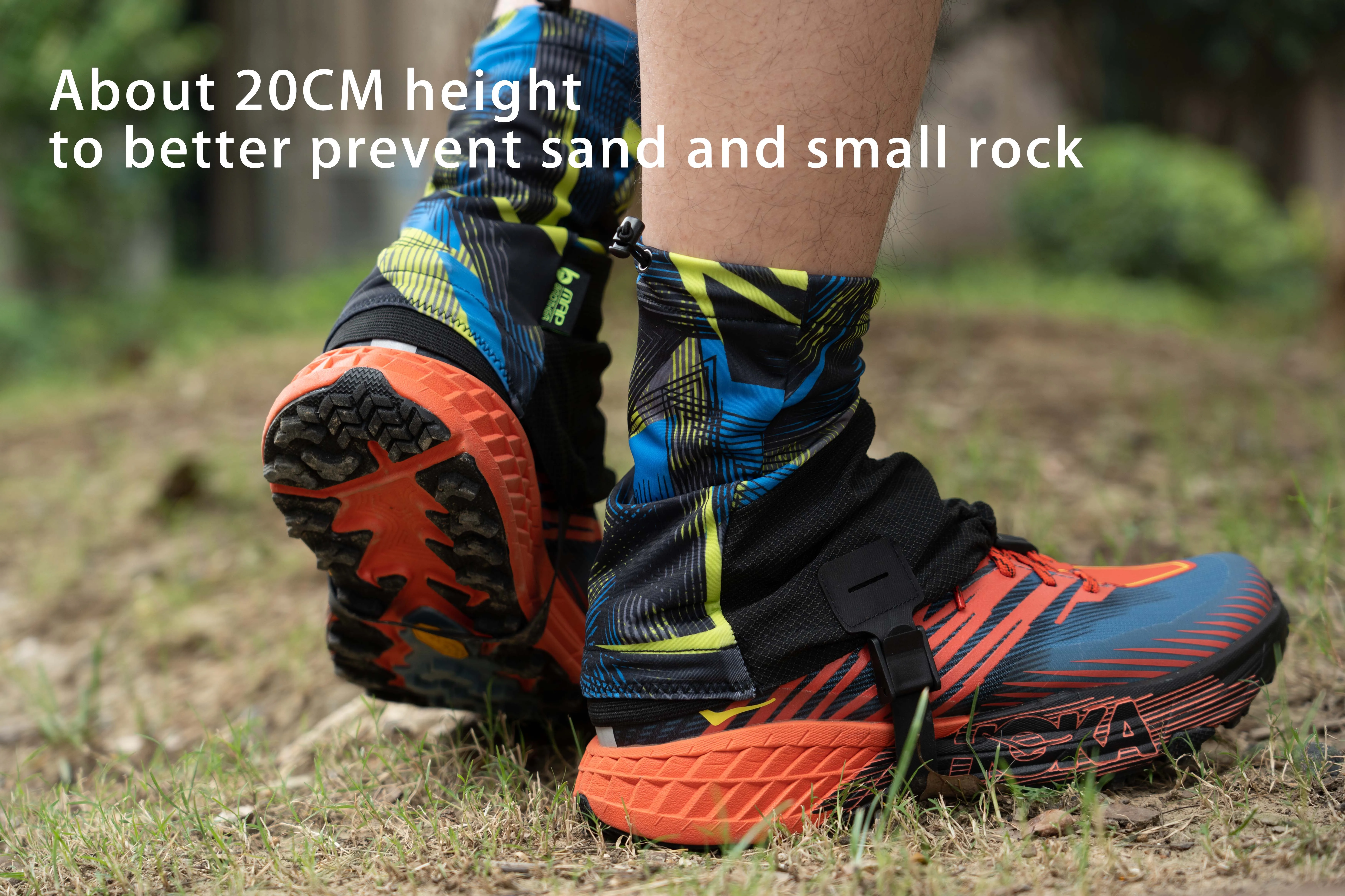 Newest Outdoor Unisex High Running Trail Gaiters Protective Sandproof Shoe Covers For Triathlon Marathon Hiking Reflective