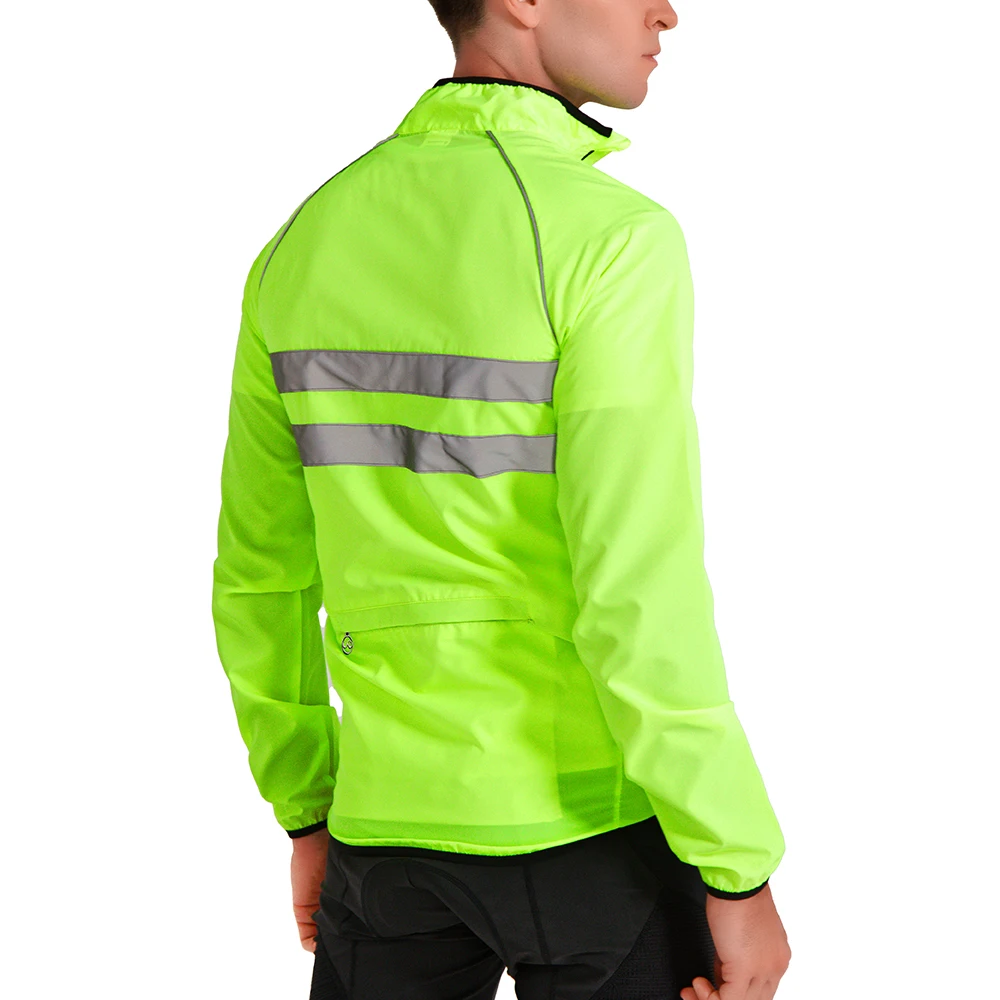 WOSAWE Men Cycling Windbreaker MTB Bicycle Long Sleeve Coat Water Resistant Outdoor Sport Jersey Bike Jacket Cycling Clothing