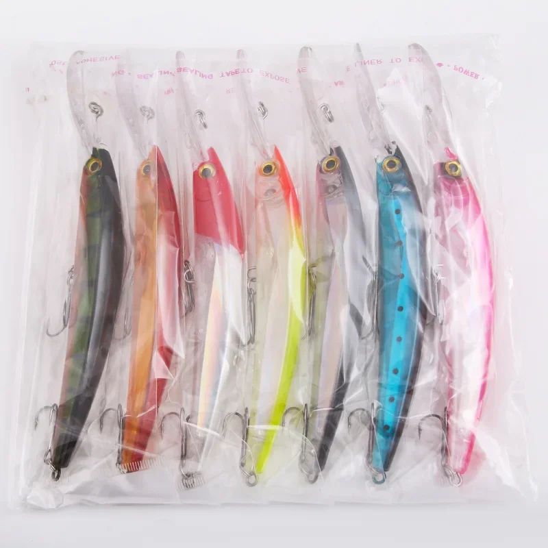1Pcs Big Minnow 17cm 23g Wobblers Fishing Lures Deep Diving Artificial Hard Bait Trolling Boat Sea Bass Pike Fishing Acesssories