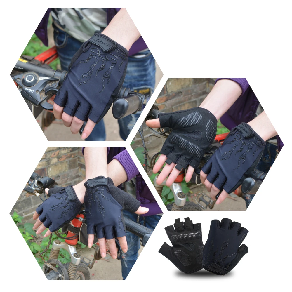 Cycling Gloves Bike Gloves 5MM Gel Pad Biking Gloves Half Finger Road MTB Bicycle Gloves for Workout/Motorcycle/Training/Outdoor