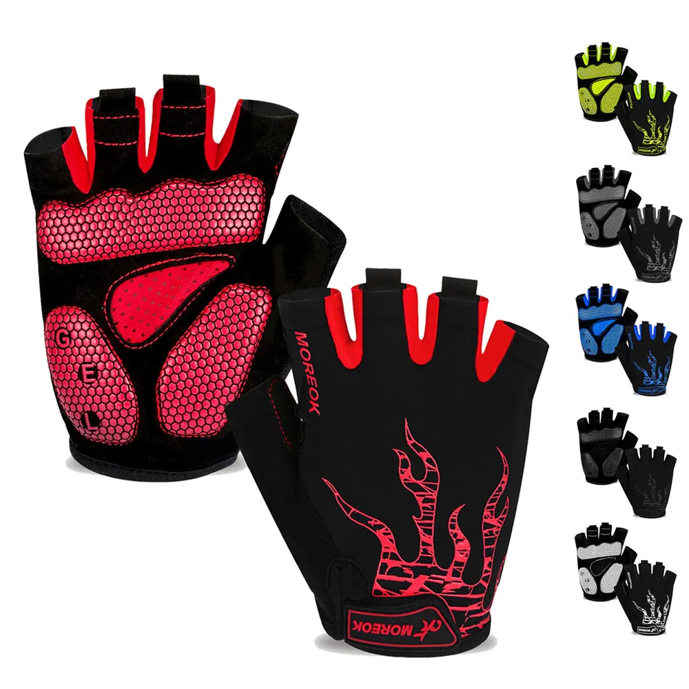 Cycling Gloves Bike Gloves 5MM Gel Pad Biking Gloves Half Finger Road MTB Bicycle Gloves for Workout/Motorcycle/Training/Outdoor