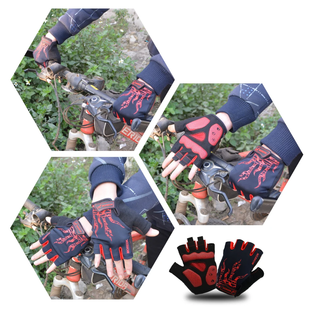 Cycling Gloves Bike Gloves 5MM Gel Pad Biking Gloves Half Finger Road MTB Bicycle Gloves for Workout/Motorcycle/Training/Outdoor