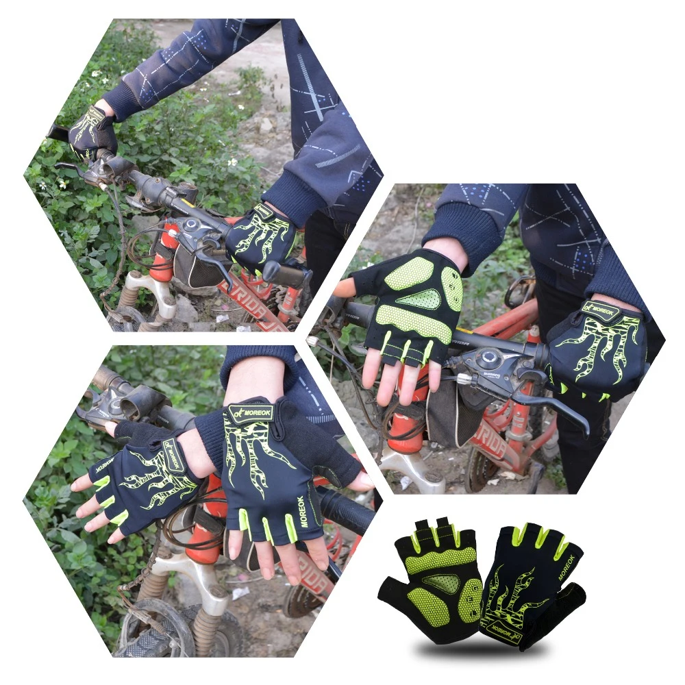 Cycling Gloves Bike Gloves 5MM Gel Pad Biking Gloves Half Finger Road MTB Bicycle Gloves for Workout/Motorcycle/Training/Outdoor