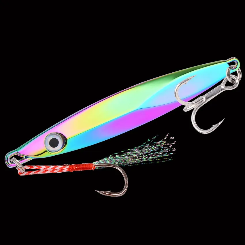 1pcs Sinking Metal Jig Fishing Lure 80g 60g 40g 30g 20g 15g 10g Crankbait Jig Spoon Wobbler Bait Sea Fishing Lures Pesca