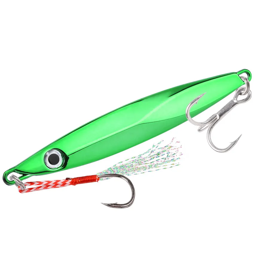 1pcs Sinking Metal Jig Fishing Lure 80g 60g 40g 30g 20g 15g 10g Crankbait Jig Spoon Wobbler Bait Sea Fishing Lures Pesca