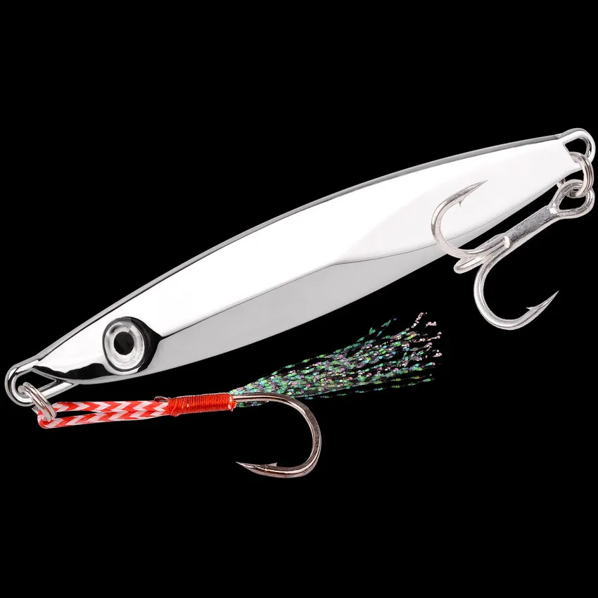 1pcs Sinking Metal Jig Fishing Lure 80g 60g 40g 30g 20g 15g 10g Crankbait Jig Spoon Wobbler Bait Sea Fishing Lures Pesca
