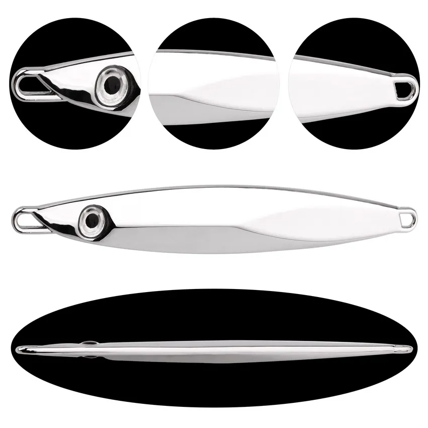 1pcs Sinking Metal Jig Fishing Lure 80g 60g 40g 30g 20g 15g 10g Crankbait Jig Spoon Wobbler Bait Sea Fishing Lures Pesca