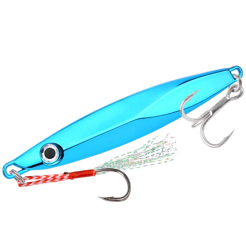 1pcs Sinking Metal Jig Fishing Lure 80g 60g 40g 30g 20g 15g 10g Crankbait Jig Spoon Wobbler Bait Sea Fishing Lures Pesca
