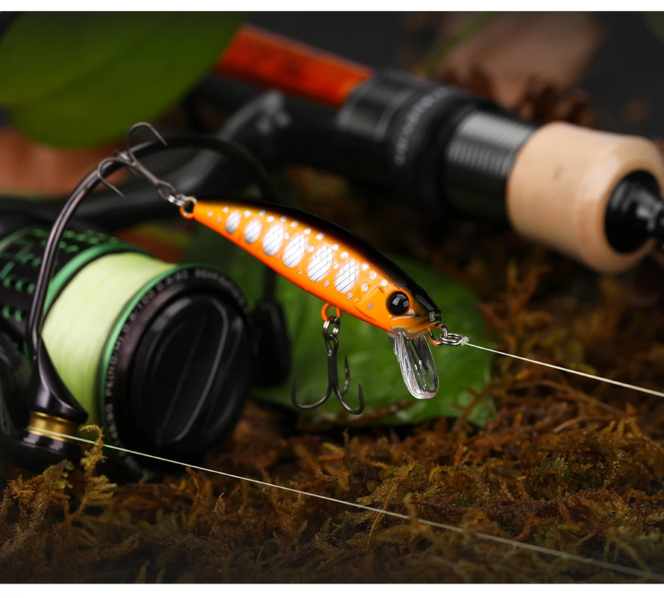 TSURINOYA Intruder 51S Sinking Minnow Stream Fishing Lure 51mm 5.8g Artificial Hard Bait For Trout Ajing Jerkbait River Baits