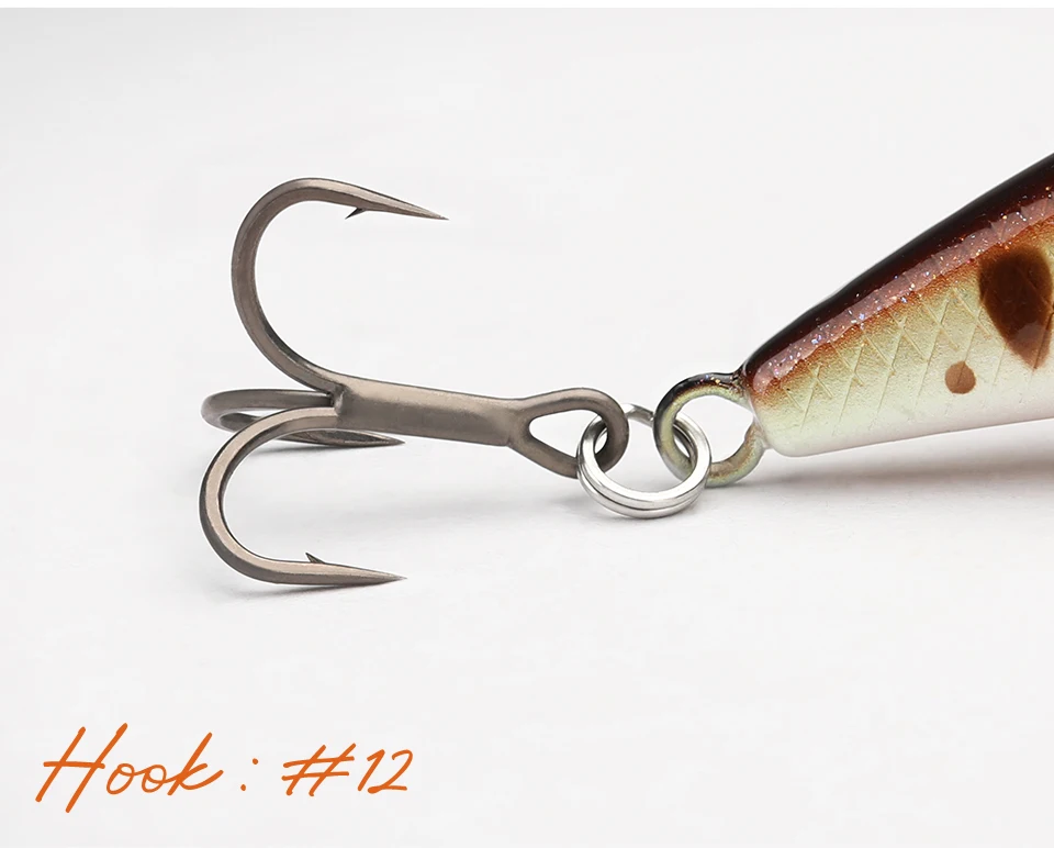 TSURINOYA Intruder 51S Sinking Minnow Stream Fishing Lure 51mm 5.8g Artificial Hard Bait For Trout Ajing Jerkbait River Baits