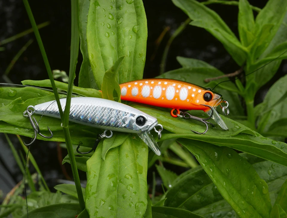 TSURINOYA Intruder 51S Sinking Minnow Stream Fishing Lure 51mm 5.8g Artificial Hard Bait For Trout Ajing Jerkbait River Baits
